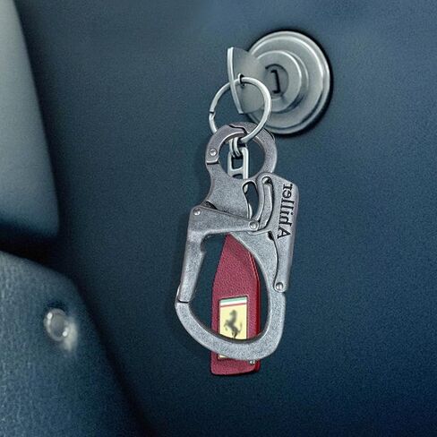 مشبك سلسلة مفاتيح Ahiller Carabiner، مصمم بقفل مزدوج - طرف من فولاذ التنجستن، أدوات متعددة الوظائف للتخييم والمشي لمسافات طويلة وصيد الأسماك والبقاء في الهواء الطلق in Saudi Arabia