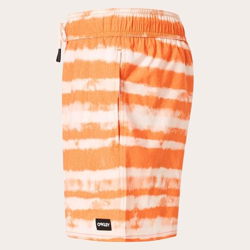 Oakley Men's Standard Blur Stripes Recycled 16" Beachshort in Saudi Arabia
