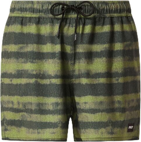 Oakley Men's Standard Blur Stripes Recycled 16" Beachshort in Saudi Arabia