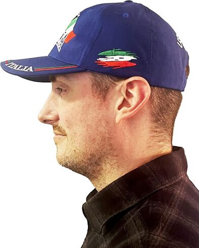 US/Italia Flags Embroidered Baseball Cap – Colorful Italian Hat - Italy Collection of Italian Pride Products at PSILoveItaly in Saudi Arabia