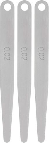 HARFINGTON 3pcs Single Blade Feeler Gauge (0.02mm) Thickness 100mm Length Stainless Steel Gauge Metric Gap Measuring Tool for Measurement in Saudi Arabia