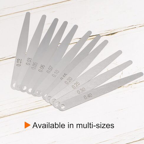 HARFINGTON 3pcs Single Blade Feeler Gauge (0.02mm) Thickness 100mm Length Stainless Steel Gauge Metric Gap Measuring Tool for Measurement in Saudi Arabia
