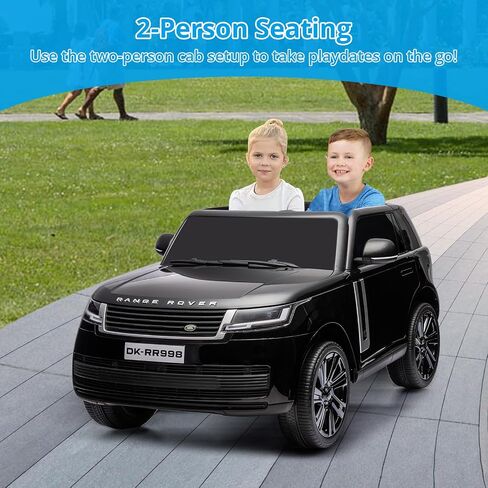 GAOMON 24V 2-Seater Licensed Land Rover Ride On Car Toy w/Parent Remote Control, 3 Speeds, Wireless Music, MP3 Player, Electric Car for Kids Ages 37-95M,Black in Saudi Arabia