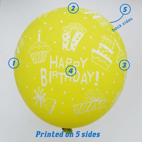 30 قطعة من بالونات عيد الميلاد الوردية مقاس 12 بوصة مطبوعة من اللاتكس مع عبارة "عيد ميلاد سعيد" لتزيين حفلات أعياد ميلاد الأطفال in Kuwait