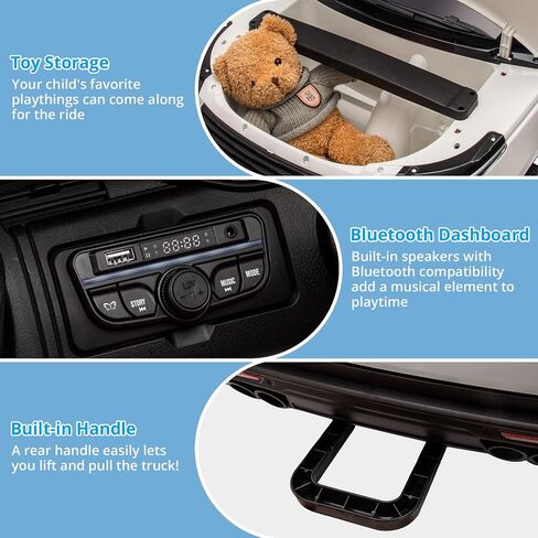GAOMON 24V 2-Seater Licensed Land Rover Ride On Car Toy w/Parent Remote Control, 3 Speeds, Wireless Music, MP3 Player, Electric Car for Kids Ages 37-95M,Black in Saudi Arabia