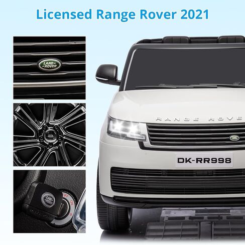 GAOMON 24V 2-Seater Licensed Land Rover Ride On Car Toy w/Parent Remote Control, 3 Speeds, Wireless Music, MP3 Player, Electric Car for Kids Ages 37-95M,Black in Saudi Arabia