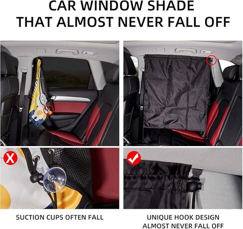 YJGF Car Divider Curtain Sun Shade for Window Baby,Windshield Sunshade, Privacy Sunshade Curtain for Camping Air Mattress (Black) in Kuwait