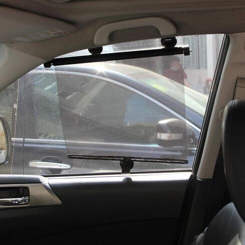 Twilight Garage 2 حزمة قابلة للسحب نافذة السيارة الشمس الظل الأسطوانة أعمى حامي الشاشة ظلال الشمس الجانبية للأطفال الرضع، كتل شاشة نافذة السيارة الطفل اكسسوارات السفر سيارة in Kuwait