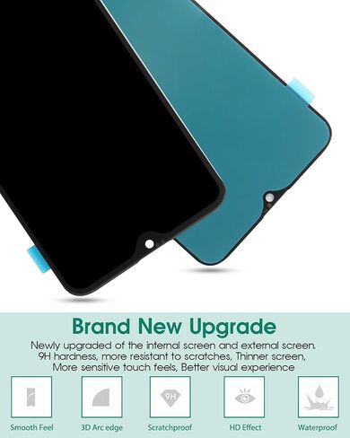 OLED for Oneplus 6T Screen Replacement for Oneplus 6T LCD Digitizer Repair Kits for Oneplus A6010 A6013 Touch Screen Display Assembly Replacement Black (with Fingerprint) in Saudi Arabia