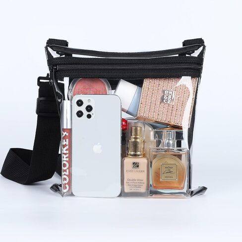Clear Bag Stadium Approved - TPU Clear Crossbody Bag for Women, Clear Purse for Concerts, Festivals, Sports Events in Saudi Arabia