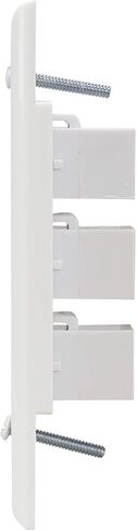 HDMI Wall Plate 3 Port,PHIZLI 1 Port Cat6 Ethernet HDMI 2.0 Decorative Wall Plate Female to Female for HDTV(White) in Saudi Arabia