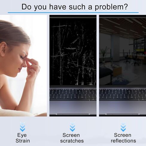 2 PCS HP Envy x360 2-in-1 Anti Glare Screen Protector for 15.6" HP Envy x360 2-In-1 Touchscreen Laptop,Eye Protection & Anti Fingerprint Filter-Matte in Saudi Arabia