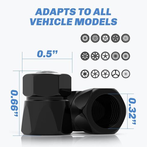 4pcs Car Tire Valve Caps Tire Dust Caps for Nissan Qashqai Versa Sentra Altima Rogue Murano Frontier Titan,Auto Tire Valve Stem Caps Universal Tire Air Covers,Anodized Dust Caps for Car Tire in Kuwait