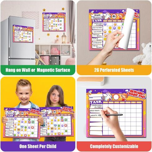 Chores Chart Behavior Reward Chart for Kids Magnetic Routine Chart with 26 Chore Charts 2280 Stickers 35 Motivational Stickers Potty Training Chart Motivate Responsibility Good Habits in Kuwait