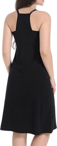 SUIEK Womens Maternity Nursing Tank Tops Cotton Camisole Breastfeeding Nightgown in Saudi Arabia