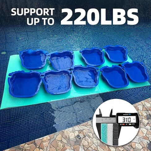 7' x 3' Floating Mat for Lake, Thick Floating Water Lily Pad Raft for Pool, Lake, Pond, River in Saudi Arabia