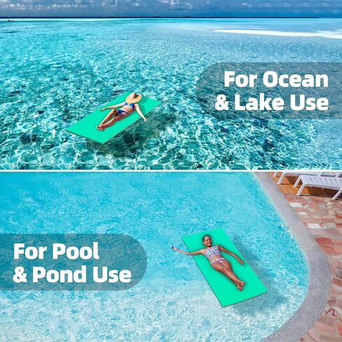 7' x 3' Floating Mat for Lake, Thick Floating Water Lily Pad Raft for Pool, Lake, Pond, River in Saudi Arabia