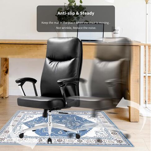 Office Chair Mats for Hardwood Floor,36" x 48" Computer Gaming Chair Mat,Anti Slip Under Desk Rug Protector,Low Pile Carpet Floor Protector Mat for Office Rolling Chair in Saudi Arabia