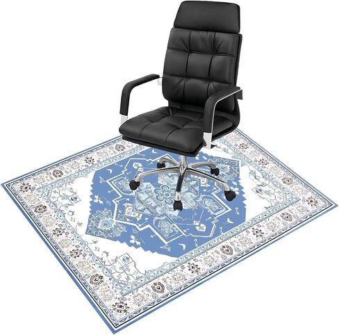 Office Chair Mats for Hardwood Floor,36" x 48" Computer Gaming Chair Mat,Anti Slip Under Desk Rug Protector,Low Pile Carpet Floor Protector Mat for Office Rolling Chair in Saudi Arabia