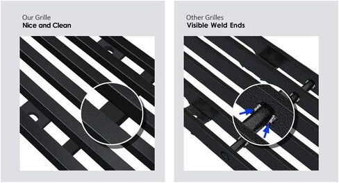 APS Compatible with Chevy GMC C K Pickup 1981-1987 & 81-88 Blazer Suburban Jimmy Main Upper Phat Wide Billet Grille Grill Insert with Studs Rivets Self Assemble C85002F in Kuwait