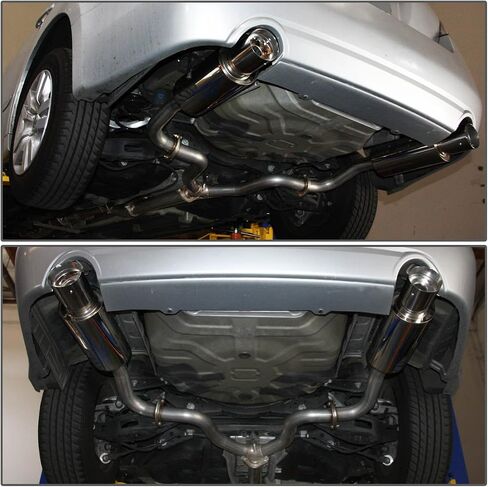 DNA MOTORING CBE-NA07V6-NRT Stainless Steel Cat Back Exhaust System [Compatible with 07-12 Nissan Altima Sedan V6] in Saudi Arabia
