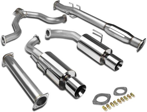 DNA MOTORING CBE-NA07V6-NRT Stainless Steel Cat Back Exhaust System [Compatible with 07-12 Nissan Altima Sedan V6] in Saudi Arabia