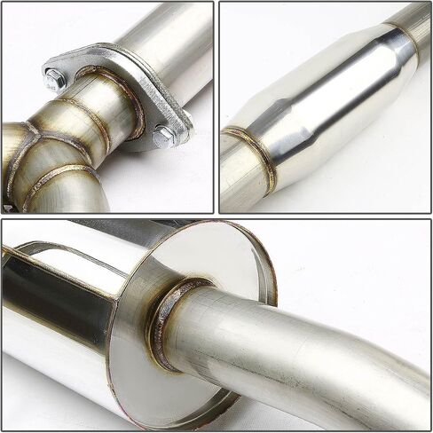 DNA MOTORING CBE-NA07V6-NRT Stainless Steel Cat Back Exhaust System [Compatible with 07-12 Nissan Altima Sedan V6] in Saudi Arabia