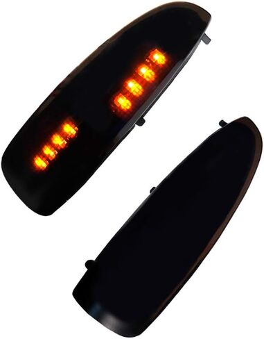 GTINTHEBOX for 2003 2004 2005 2006 2007 Ford F250 F350 F450 F550 F650 Super Duty and 2000-2005 Ford Excursion Smoked Lens LED Side Mirror Marker Turn Signal Light in Saudi Arabia