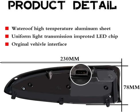 GTINTHEBOX لـ 2003 2004 2005 2006 2007 Ford F250 F350 F450 F550 F650 Super Duty و2000-2005 Ford Excursion عدسة مدخنة LED مرآة جانبية مصباح إشارة الانعطاف in Saudi Arabia