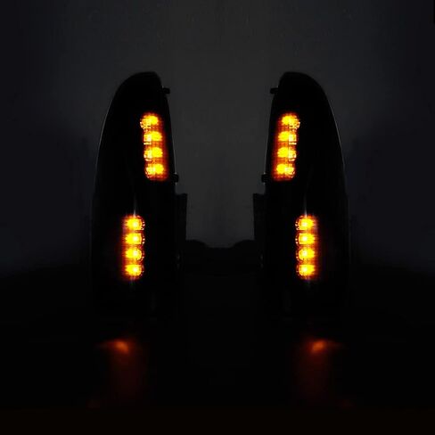 GTINTHEBOX for 2003 2004 2005 2006 2007 Ford F250 F350 F450 F550 F650 Super Duty and 2000-2005 Ford Excursion Smoked Lens LED Side Mirror Marker Turn Signal Light in Saudi Arabia