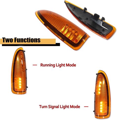 GTINTHEBOX لـ 2003 2004 2005 2006 2007 Ford F250 F350 F450 F550 F650 Super Duty و2000-2005 Ford Excursion عدسة مدخنة LED مرآة جانبية مصباح إشارة الانعطاف in Saudi Arabia