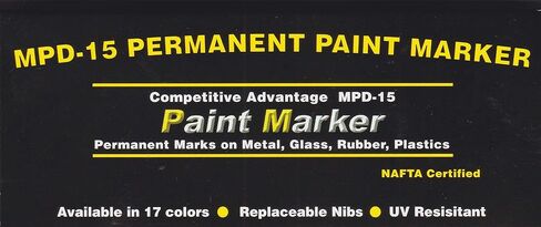Competitive Advantage Enamel Paint Marker | MPD-15 | MEDIUM - 3 packs | Industrial Grade - 10ml | Multi-Surface | (17) Colors | Non-Toxic | Apiary Friendly (Matte Black, Medium - 3 pack) in Saudi Arabia