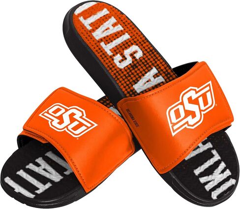 FOCO Oklahoma State Cowboys NCAA Mens Gradient Wordmark Gel Slide - L in Saudi Arabia