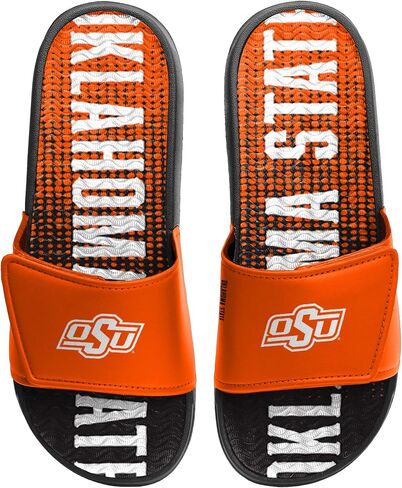 FOCO Oklahoma State Cowboys NCAA Mens Gradient Wordmark Gel Slide - L in Saudi Arabia