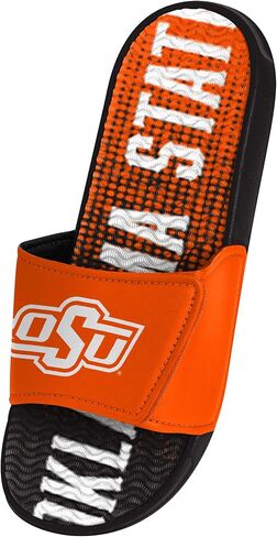 FOCO Oklahoma State Cowboys NCAA Mens Gradient Wordmark Gel Slide - L in Saudi Arabia