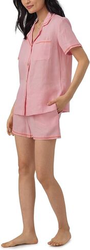 مجموعة بيجامة قصيرة كلاسيكية للسيدات من Bedhead PJs مصنوعة من القطن العضوي in Kuwait