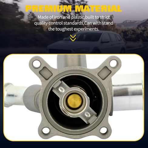 OCPTY Thermostat Housing Fit for Jeep Cherokee 2014-2018,for Jeep Renegade 2015-2017,for Chrysler 200 2015-2017 Engine Coolant Thermostat Housing Assembly Replaces 99637ST,5047861AC in Saudi Arabia