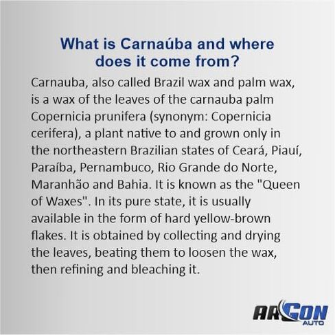 Argon Auto - High Gloss Carnauba Car Wax, Easy Application, UVA/UVB Protection, Cleaning & Polishing, Removes Oxidation in Saudi Arabia