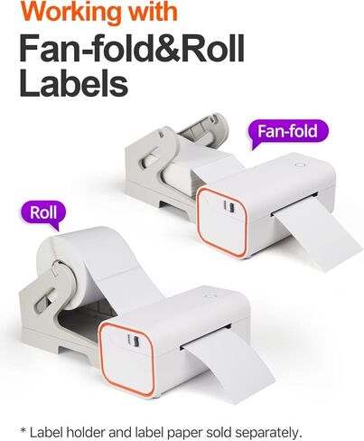 طابعة ملصقات شحن حرارية 4x6 - طابعة حرارية مباشرة عالية السرعة، طابعة ملصقات سطح المكتب - متوافقة مع Amazon، Ebay، Shopify، Etsy، UPS، USPS، FedEx، DHL in Kuwait