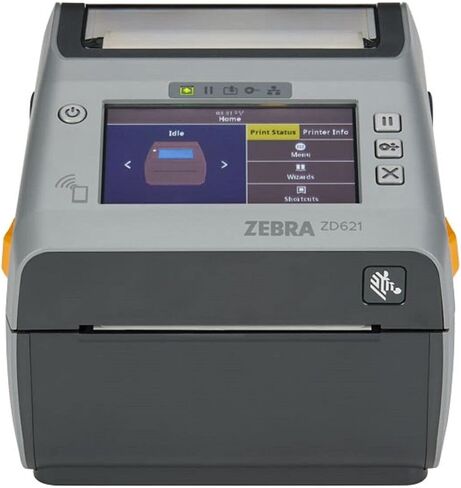 Zebra ZD621 Direct Thermal Desktop Printer Color Touch LCD 203 dpi Print Width 4-inch USB Serial Ethernet 802.11ac ZD6A142-D01L01EZ (Renewed) in Saudi Arabia