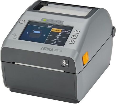 Zebra ZD621 Direct Thermal Desktop Printer Color Touch LCD 203 dpi Print Width 4-inch USB Serial Ethernet 802.11ac ZD6A142-D01L01EZ (Renewed) in Saudi Arabia
