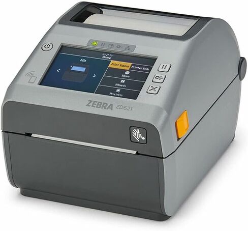 Zebra ZD621 Direct Thermal Desktop Printer Color Touch LCD 203 dpi Print Width 4-inch USB Serial Ethernet 802.11ac ZD6A142-D01L01EZ (Renewed) in Saudi Arabia