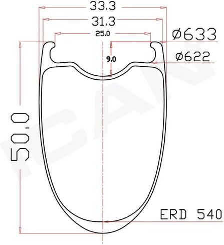 ICAN 700C G24/G25 700C الكربون الحصى طقم عجلات الدراجة مكبح قرصي 40 مللي متر عمق-24 مللي متر عرض داخلي/50 مللي متر عمق-25 مللي متر عرض داخلي in Kuwait
