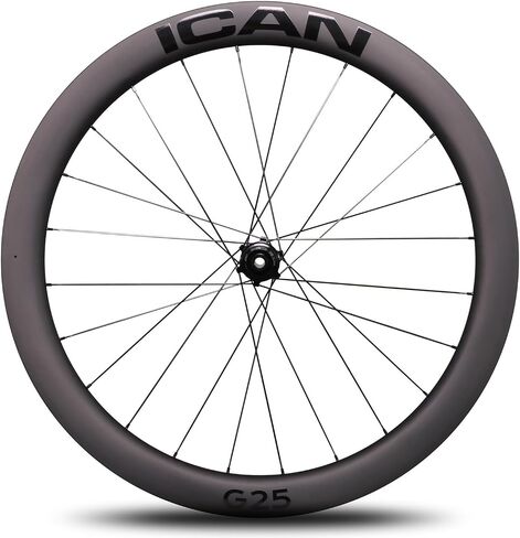 ICAN 700C G24/G25 700C الكربون الحصى طقم عجلات الدراجة مكبح قرصي 40 مللي متر عمق-24 مللي متر عرض داخلي/50 مللي متر عمق-25 مللي متر عرض داخلي in Kuwait