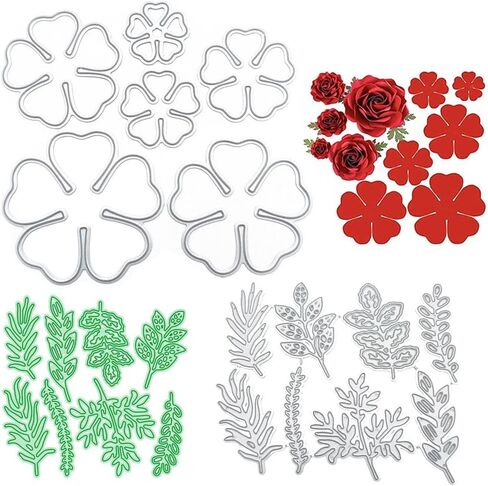Cutting Dies Stencil Metal Template Molds, YIFARUBE 3 Different Shapes of Die Cuts (Rectangle, Circle & Ellipse) Embossing Tools for Scrapbooking DIY Craft Dies in Saudi Arabia