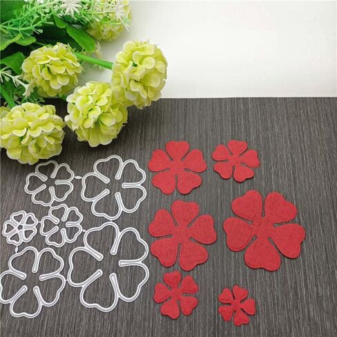 Cutting Dies Stencil Metal Template Molds, YIFARUBE 3 Different Shapes of Die Cuts (Rectangle, Circle & Ellipse) Embossing Tools for Scrapbooking DIY Craft Dies in Saudi Arabia