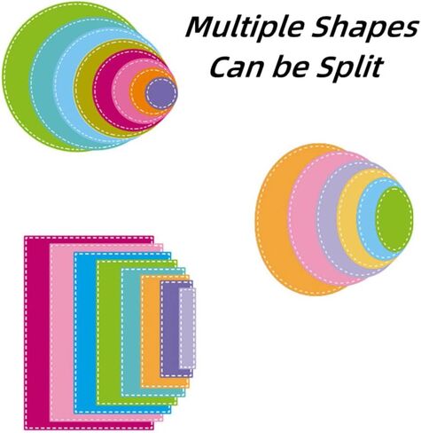 Cutting Dies Stencil Metal Template Molds, YIFARUBE 3 Different Shapes of Die Cuts (Rectangle, Circle & Ellipse) Embossing Tools for Scrapbooking DIY Craft Dies in Saudi Arabia