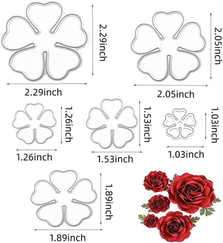 Cutting Dies Stencil Metal Template Molds, YIFARUBE 3 Different Shapes of Die Cuts (Rectangle, Circle & Ellipse) Embossing Tools for Scrapbooking DIY Craft Dies in Saudi Arabia