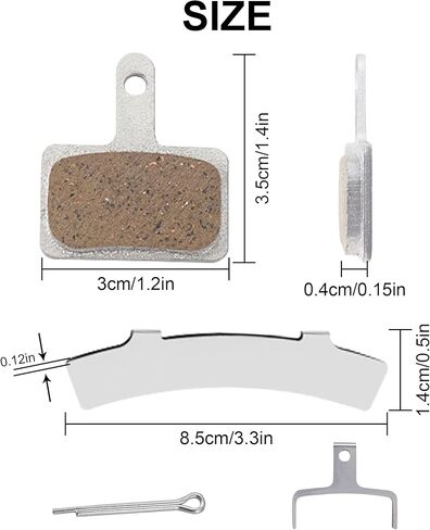 مجموعة وسادات فرامل الدراجة من السيراميك مع أداة ضبط الفرامل متوافقة مع ملحقات الدراجة Tektro/Shimano/TRP/Deore 4 قطع in Kuwait