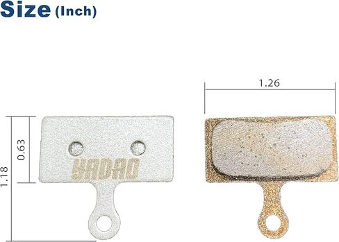 YADAO DS2021 زوج واحد من وسادات فرامل القرص شبه معدنية متوافقة مع Shimano G03Ti، G04Ti، G03S، G03A، XTR، XT، SLX صنع في تايوان in Kuwait